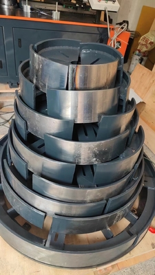 Automatische hydraulische blaasmachine voor het maken van flens voor asventilatoren