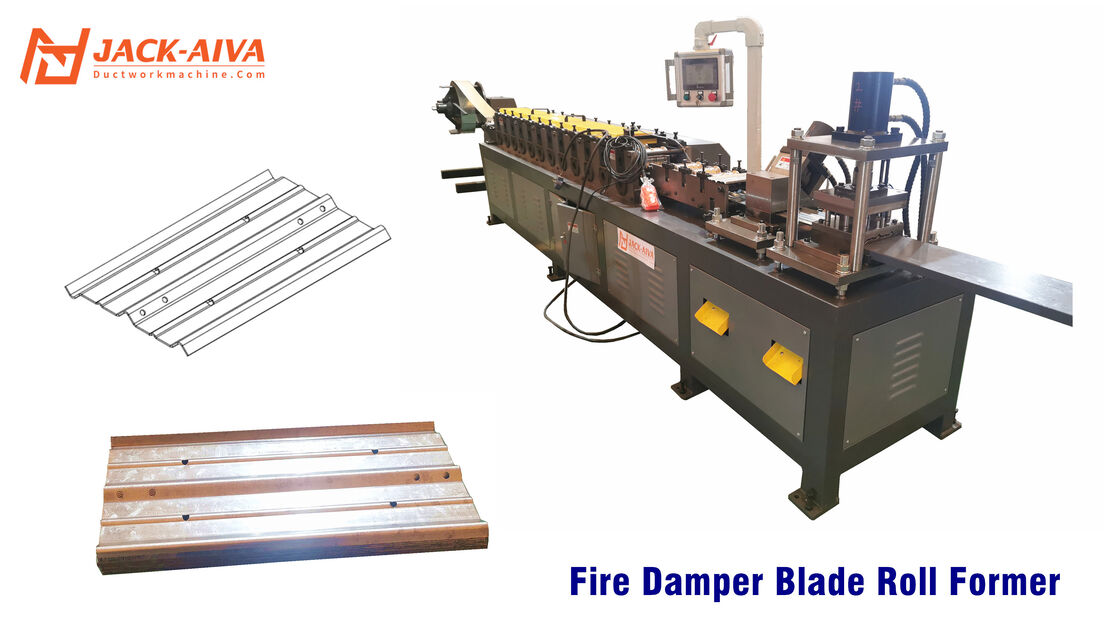HVAC VCD Damper Frame & Aerofoil Blade Roll Forming Machine | Fire Damper Production Line